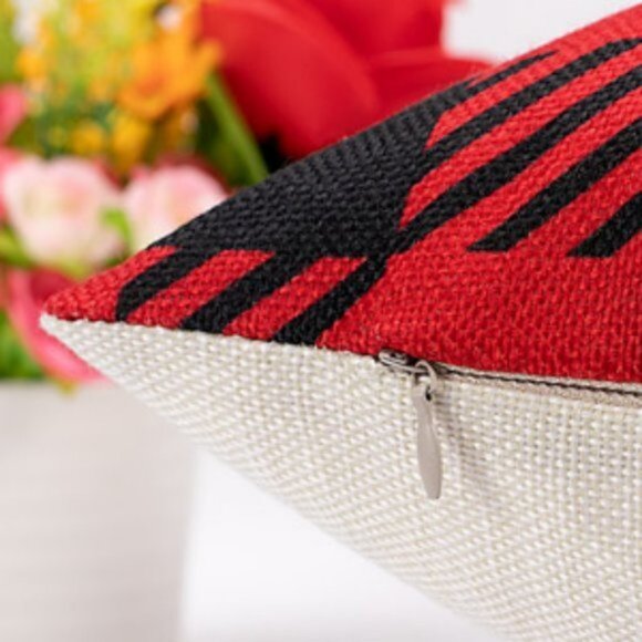 Decorative Holiday Throw Pillow Covers | Set of 4 | 18"x18" | Linen Blend - Picture 2 of 8